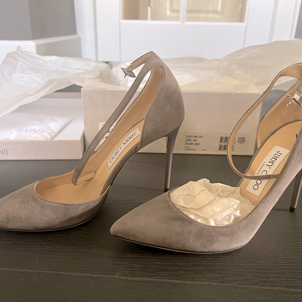 Jimmy choo pumps Lucy 100 taupe gray